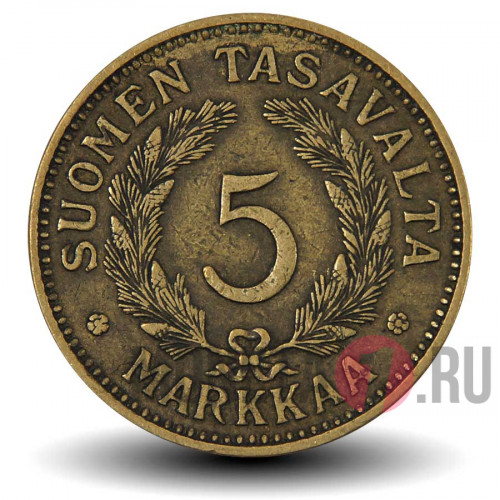 5 марок 1933 года - Финляндия
