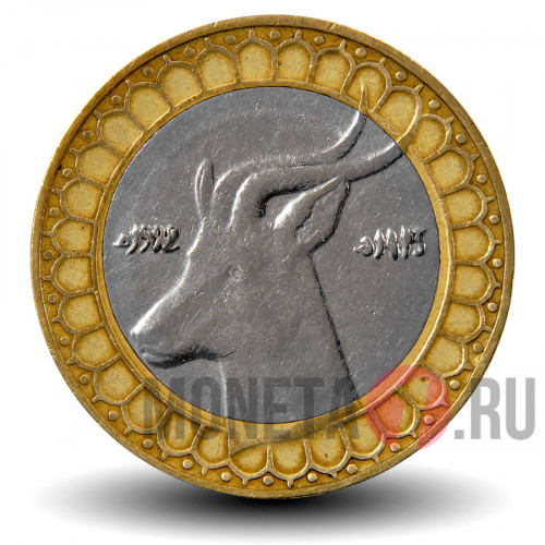 50 динаров 1992 года - Алжир - Газель