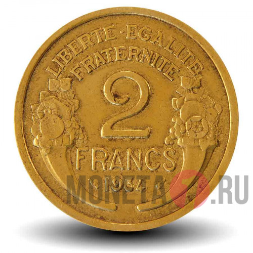 2 франка 1934 года - Франция