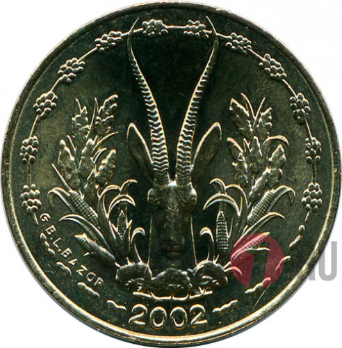 КФА 5 Западно-Африканских франков - 2002 год