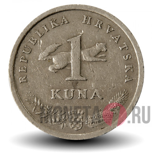 1 куна 1995 года - Хорватия - Западный соловей