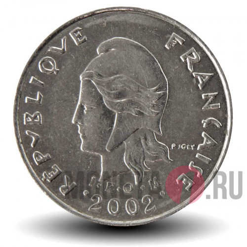 10 франков 2002 года - Французская Полинезия