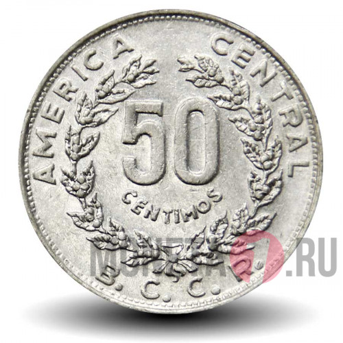 50 сантимов 1982 года - Коста-Рика