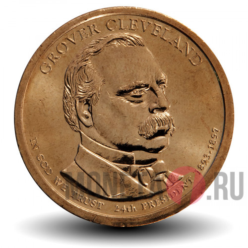 1 Dollar - 24-ый Президент США - Гровер Кливленд - D