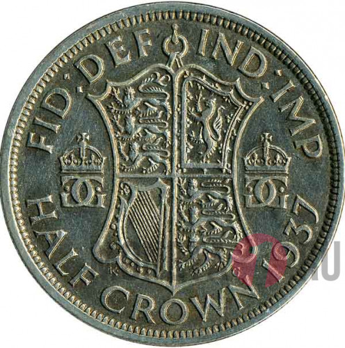 Half crown - 1937 год - Georgivs VI "1/2 crown"