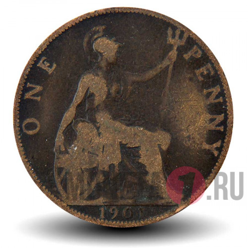 1 пенни 1901 года - Великобритания - Королева Виктория