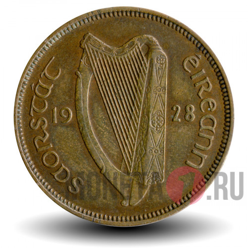 1/2 пенни 1928 год - Ирландия