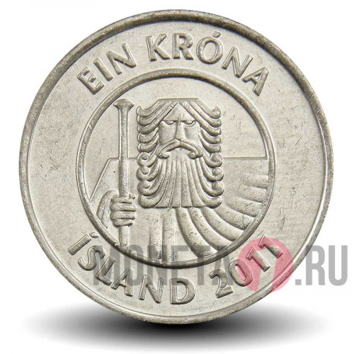 1 крона 2011 года - Исландия - Треска