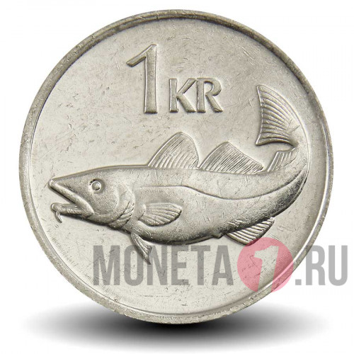1 крона 2011 года - Исландия - Треска