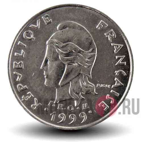 10 франков 1999 года - Французская Полинезия