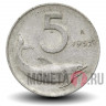5 лир 1952 года - Италия - Дельфин