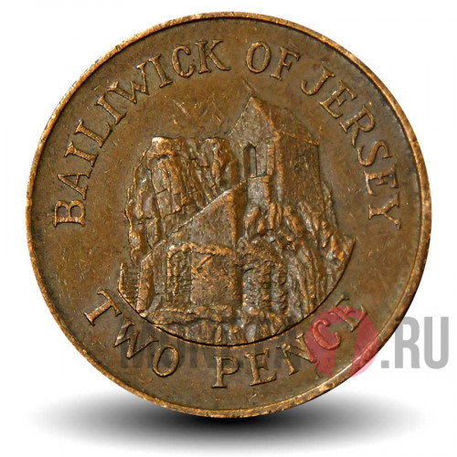 2 пенса 1986 года - Остров Джерси - Елизавета II