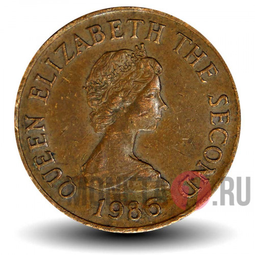 2 пенса 1986 года - Остров Джерси - Елизавета II