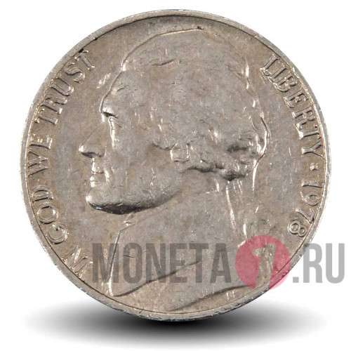 5 центов 1978 года - Усадьба Монтичелло (Monticello) - США
