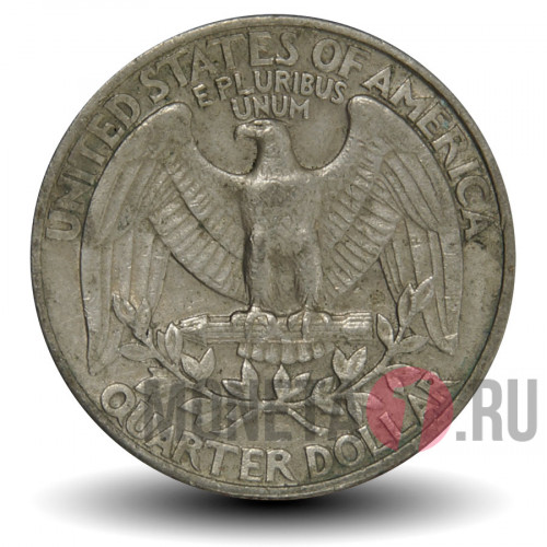 25 центов 1977 года - США - Джордж Вашингтон - D