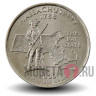 Quarter США 2000 год - Массачусетс - D