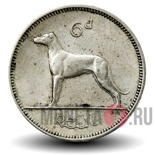 6 пенсов 1962 года - Ирландия