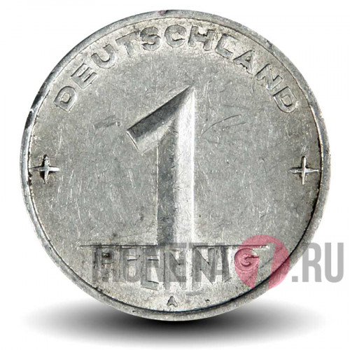 1 пфенниг 1952 года - ГДР - A