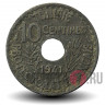 10 сантимов 1941 года - Тунис - Ахмед II
