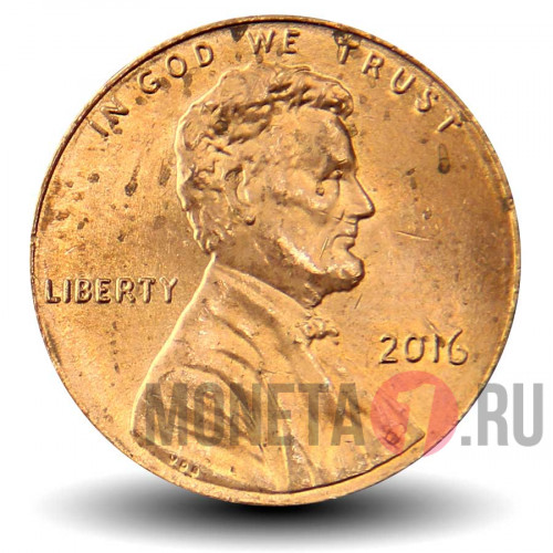 1 цент 2016 года - США