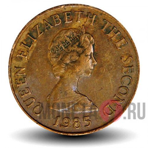 2 пенса 1985 года - Остров Джерси - Елизавета II