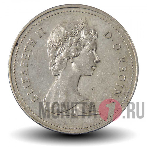 5 центов 1985 года - Канада - Бобр