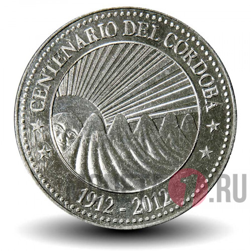 5 кордоб 2012 года - Никарагуа - 100 лет национальной валюте