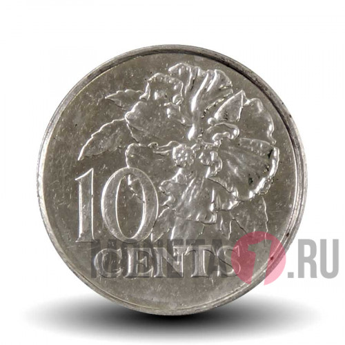 10 центов 2004 года - Тринидад и Тобаго - Гибискус