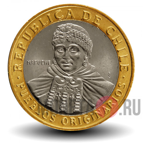 100 песо 2010 года - Чили - Индейцы Мапуче