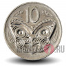 10 центов 1980 года - Новая Зеландия - Маска Маори