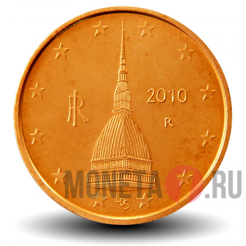 2 евроцента 2010 года - Италия - Моле-Антонеллиана
