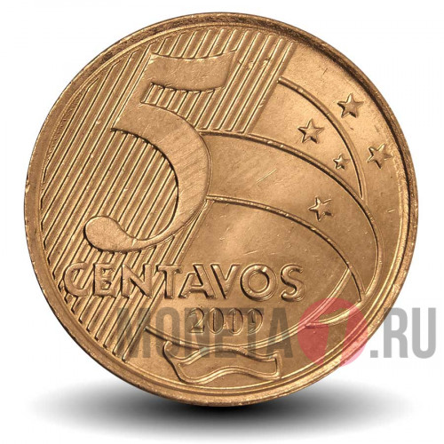 5 сентаво 2009 года - Бразилия - Тирадентис