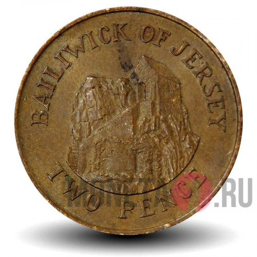 2 пенса 1983 года - Остров Джерси - Елизавета II