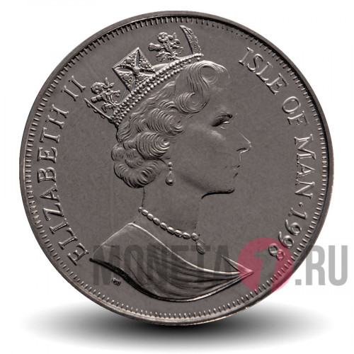 1 крона 1998 года - Кошка Священная Бирма - Остров Мэн