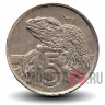 5 центов 1980 года - Новая Зеландия - Ящерица Гаттерия