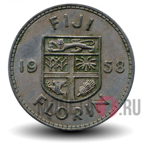 1 флорин 1958 года - Elizabeth II - Фиджи