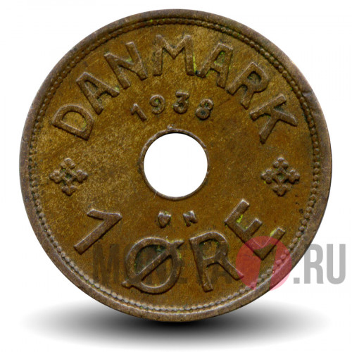 1 ore 1938 года - Дания - Кристиан X
