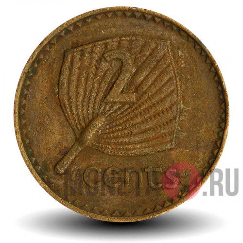 2 цента 1980 года - Фиджи