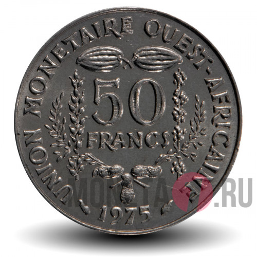 50 франков 1975 года - Западно-Африканские штаты